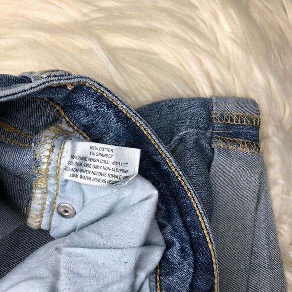 I love Ronson patchwork denim cuffed shorts sz 2 - Picture 3 of 7